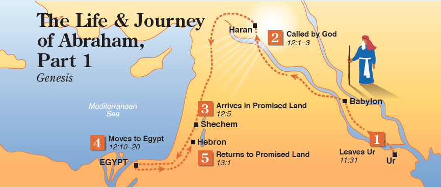 abraham bible map