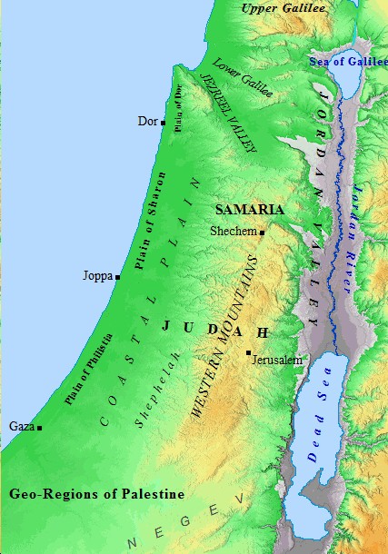 first century map of israel
