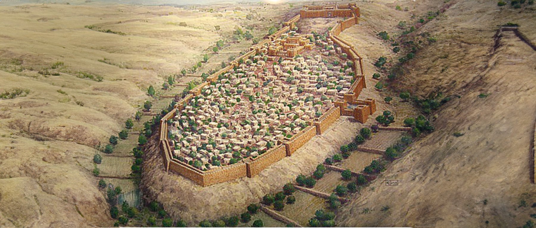 The city of Jebus as it stood during the time of King David.