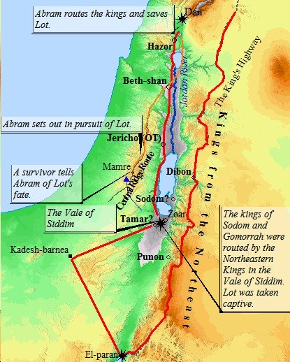 abraham bible map